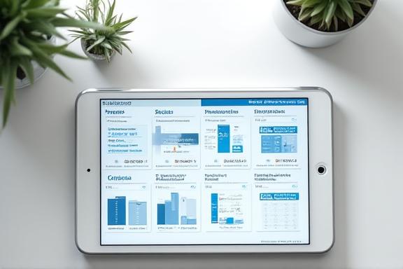 Professional using automated reporting tools on a modern workspace